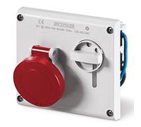 Scame Omnia - Presa corrente incasso serie 3 poli + neutro + T16 A IP44 380 V