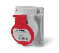 Scame Optima - Base/S Incasso 3 poli + terra 16 A 6H Rosso