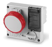 PRESA INTERBLOCCATA 2P+T 16A 6H 220V CON FUSIBILI IP67 OMNIA SCAME 406.1686