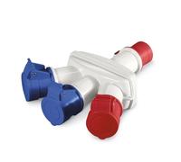 Scame Parre 606.3005-059 Adattatore triplo misto s/cavo ip44 16a