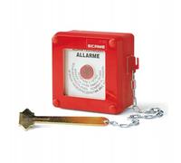 Scame Parre 676.35100 Centralino da Parete con Pulsante Emergenza, Grigio