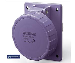SCAME PRESA/SPINA STAGNA IP67 PER NAUTICA 12/24 VOLT 16A CONFORME ALLE NORME CE