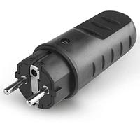 Scame quick - Spina serie 2 poli+terra 16a 250v schuko gomma