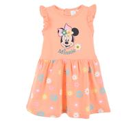 SCAMICIATA MINNIE DISNEY ABITO VESTITO 100% COTONE BAMBINA - EX0007ARANCIO