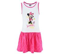 Scamiciata Minnie Mouse, Disney, Abito, Vestito Estivo per Bambina, Fuxia