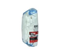 Scan Bianco PU Rivestito Guanti - L (Misura 9) (Confezione 12) SCAGLOPUW12L
