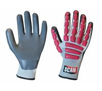Scan - Guanti in lattice anti-impatto con taglio 5 - XXL (taglia 11)