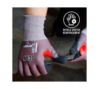 Scan Guanti Nitrile Palm Cut F - Taglia 9 (L)