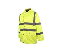 Scan Hi-Vis Autostrada Giacca Giallo XXL 52in Impermeabile Con Cappa Scahvmjxxl