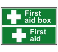 Scan Primo Aiuto Scatola / - PVC Segni 300 x 100mm SCA1553