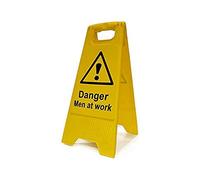 Scan SCA4710 Heavy Duty A-Board Sign - Men at work, giallo