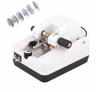 Scanalatrice automatica per lenti ottiche - Smerigliatrice di precisione per lenti in resina, vetro e PC, profondità regolabile da 0 a 0,7 mm (acciaio inossidabile 1800b versione rinforzata)
