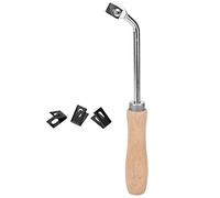 Scanalatrice Manuale per Pavimenti in Vinile - Kit Strumenti Saldatura con 3 Lame Ricambio e Asta per Riparazione e Installazione PVC Finitura | Strumenti di Riparazione Prof. per Pavimenti