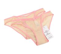 SCANDALE La Culotte Sleek-Nude A14 Mutandine Donne M Trasparente Reticolo 2pz