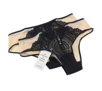 Scandale Le Shorty Sublime-Nude A14 Slip Donna in Pizzo Tulle 3-Pack Beige M