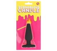 Candela Provocatoria - Forma di Plug Anale - Colore Nero (50g)