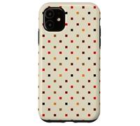 Scandi Boho Grid Pattern neutro toni della terra Custodia per iPhone 11