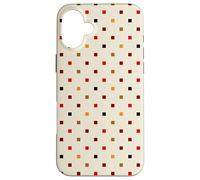 Scandi Boho Grid Pattern neutro toni della terra Custodia per iPhone 16 Plus