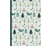 Scandinavian Design Journal Notebook: Nordic Style Inspired, Swedish Folk Art, College Ruled notebook, 120 pages, 6" x 9", Gift for Women