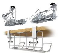 Scandinavian Hub Gestione cavi sotto tavolo, set da 2 canalina per cavi da scrivania, per la gestione dei cavi, modulare per dissipare il calore, spaziosa cabina, cestello per cavi bianco