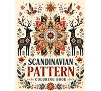 Scandinavian Patterns Coloring Book: 50 Scandinavian Pattern Illustrations | Single-Sided Pages | 8.5" x 11" Format