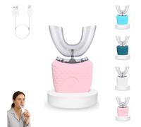 Scandinavian Smiles Toothbrush - 360° Full Coverage Silicone Brush, 3 Speed Gears, scandinavian toothbrush use Waterproof Design, 30-Second Deep Cleaning, Effortless Oral Care (Pink)