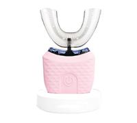 Scandinavian Smiles Toothbrush - 360° Full Coverage Silicone Brush,Toothbrush U Shape,360 Brite Toothbrushs Adult,30-Second Deep Cleaning,Gentle Gum Massage,Easy to Use (Pink)