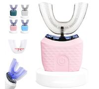 Scandinavian Smiles Toothbrush, Scandinavian Toothbrush, 360° Full Coverage U Shaped Automatic Toothbrushs Adults, Waterproof Design, with 3 Modes, for Most People (Pink)