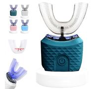 Scandinavian Smiles Toothbrush, Scandinavian Toothbrush, 360° Full Coverage U Shaped Automatic Toothbrushs Adults, Waterproof Design, with 3 Modes, for Most People (Green)