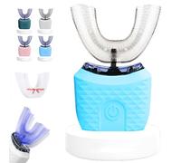 Scandinavian Smiles Toothbrush, Scandinavian Toothbrush, 360° Full Coverage U Shaped Automatic Toothbrushs Adults, Waterproof Design, with 3 Modes, for Most People (Blue)