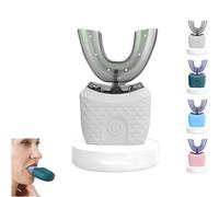 Scandinavian Smiles Toothbrush, U Shaped Toothbrush, 360° Oral Cleaning, Hands-Free Auto-Cleaning With 3 Modes, Effortless Oral Care (White)