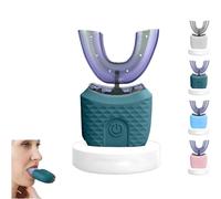 Scandinavian Smiles Toothbrush, U Shaped Toothbrush, 360° Oral Cleaning, Hands-Free Auto-Cleaning With 3 Modes, Effortless Oral Care (Green)