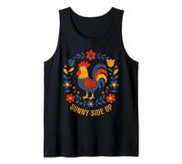 Scandinavo Folk Art Gallo Sunny Side Up Canotta