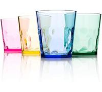 SCANDINOVIA - Bicchieri da 250 ml infrangibili di Alta qualità - Set di 4 Bicchieri in plastica Tritan - Perfetti Come Regali - Senza BPA - Lavabile in lavastoviglie - Impilabili