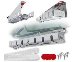 Scanfield Cable Management, Porta Cavi Organizer per Casa/Ufficio, Passacavi Scrivania Stabile e Spazioso, Griglia Raccogli Cavi Facile da Montare, Raccogli Cavi Scrivania per Tavolo Ufficio Set da 2