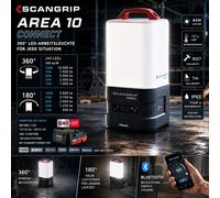 SCANGRIP 3.6103C - LAMPADA DI LAVORANTE A LED AREA 10 CONNECT, 360°, 10000 LM, 6000
