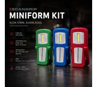 SCANGRIP Set 3 Lampade Ispezione LED Ricaricabili Akku IP65