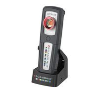 SCANGRIP SUNMATCH 4, Luce da lavoro portatile ricaricabile a LED per dettagli e corrispondenza dei colori, 500 lumen, scansione CCT continua da 2500 K a 6500 K, magnete integrato e clip tascabile,
