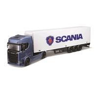 SCANIA 770S 1:43 Bburago 18-31468 CAMION BLU CON SUPPORTO