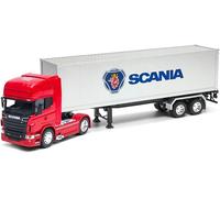 Scania R730 Tractor Red with Trailer Silver 1:32