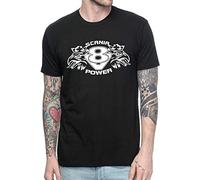 Scania V8 Power Graphic Tee Shirt Casual Tops Men O Neck T Shirt Adult Tee Shirt Black XXL