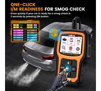Scanner 2in1 OBD2 e tester batteria Strumento diagnostico professionale 6V/12V 100-2000 CCA Test di ricarica/manovamento/EVAP ANCEL AD410 Pro