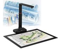 Scanner aereo, Scanner per documenti, Fotocamera per documenti USB ad alta risoluzione da 23 MP, OCR 130 lingue, appiattimento automatico e tecnologie di rimozione delle impronte digitali