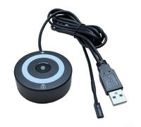 Scanner biometrico di impronte digitali USB per Windows Hello Login Fast Match Riconoscimento a 360° 10 Finger Storage Nero