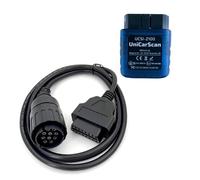 Scanner Bluetooth UniCarScan UCSI-2100 OBD2 per BimmerCode e MotoScan W 10 pin