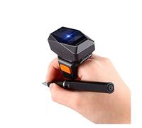Scanner di codici a barre ad anello indossabile 2D, mini portatile 3-in-1 USB Bluetooth Wired & 24G Per i punti vendita dei supermercati(2D)