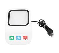 Scanner di codici a barre da desktop con ampio obiettivo, lettore di codici QR 2D, piattaforma di scansione USB con indicazioni vocali per e macOS, plug and play per il