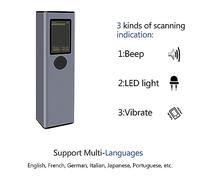 Scanner di codici a barre NinGYiYan, scanner portatile CCD 2D wireless, per tablet PC mobile, ultraleggero da 52 g con schermo, 50000 archivi offline, connettività USB BT 2.4G,