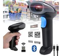 Scanner di codici a barre portatile con supporto regolabile, scanner di codici QR wireless con acquisizione rapida delle immagini e design