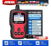 Scanner diagnostico ANCEL VD500 OBD II per controllo VASG Lettore di codici luce motore Olio EPB Ripristino acceleratore OBD2 Scanner automobilistico